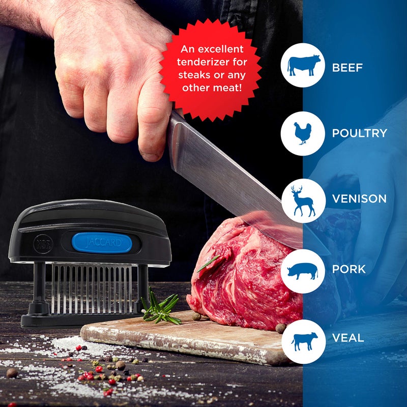 Jaccard 15-Blade Meat Tenderizer, Simply Better Meat Tenderizer, ABS Columns/ Removable Cartidge, NSF Approved, Black - Image 5